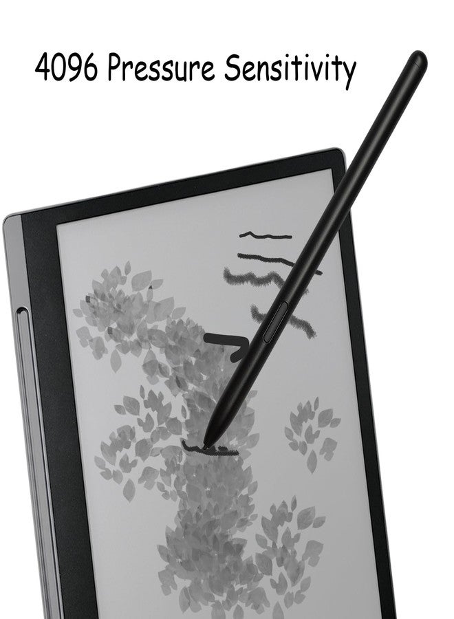 كاوشونغ قلم اللمس A-10 لقلم الورق الذكي مع ممحاة، متوافق مع قلم اللمس الورقي Lenovo Yoga (أسود) - Image 3